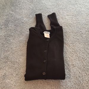 Lightweight Chocolate Brown Long Sleeve Cardigan